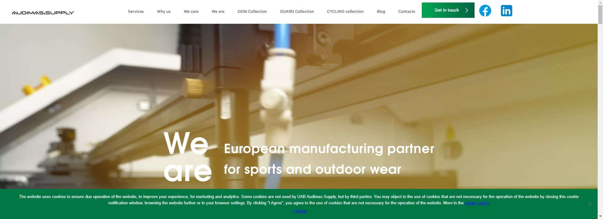 Audimas Supply-eco friendly clothing manufacturing