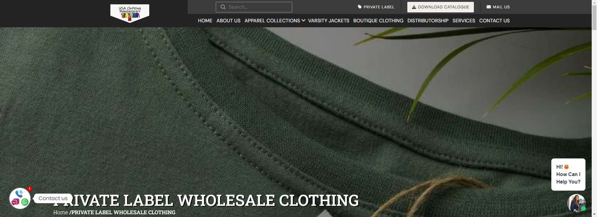 USA Clothing Manufacturers-private label kleding