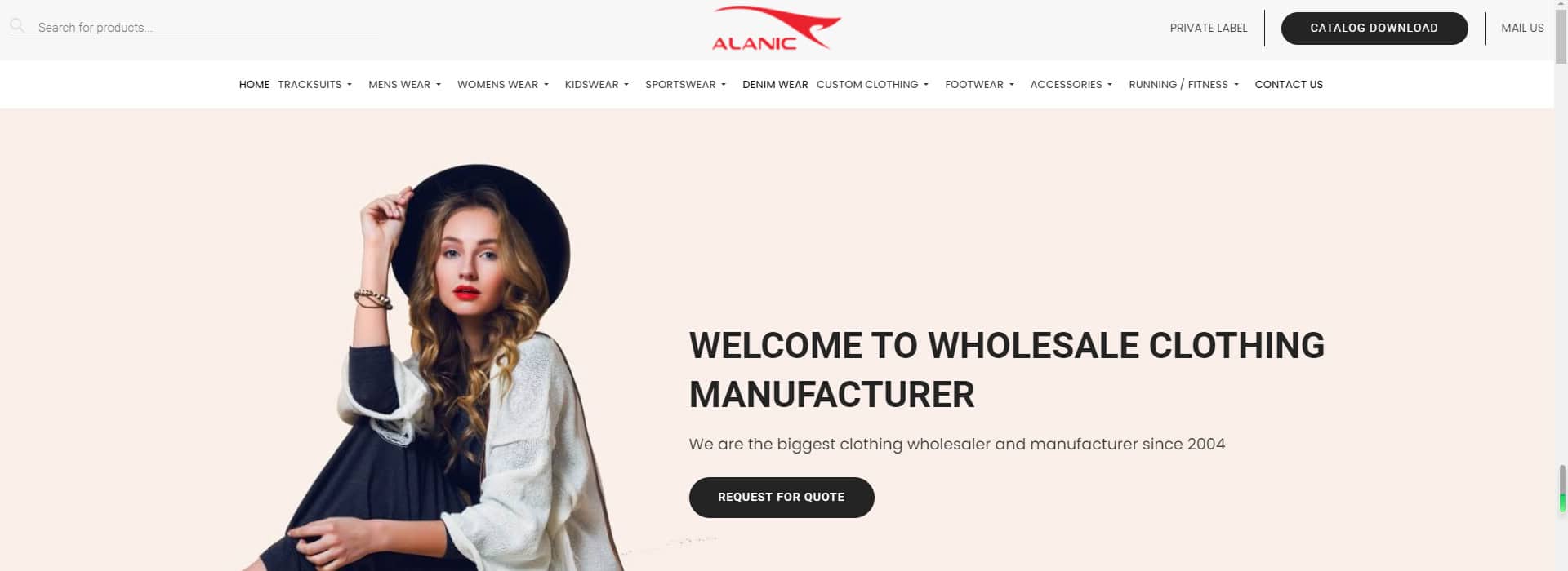 Alanic Wholesale-vendors for clothes
