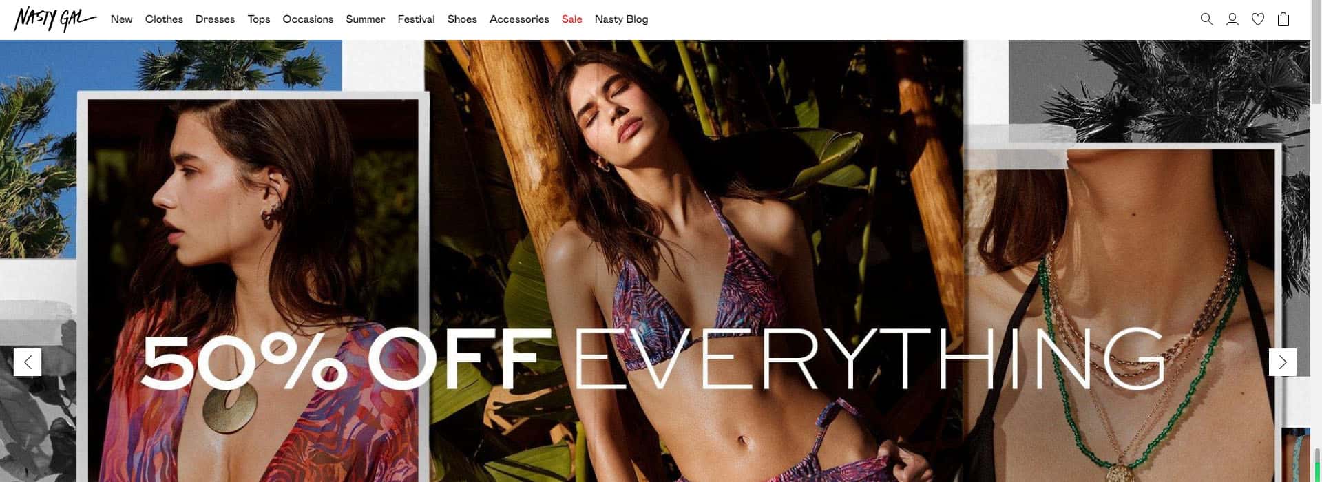 Nasty Gal-popular clothing stores in us