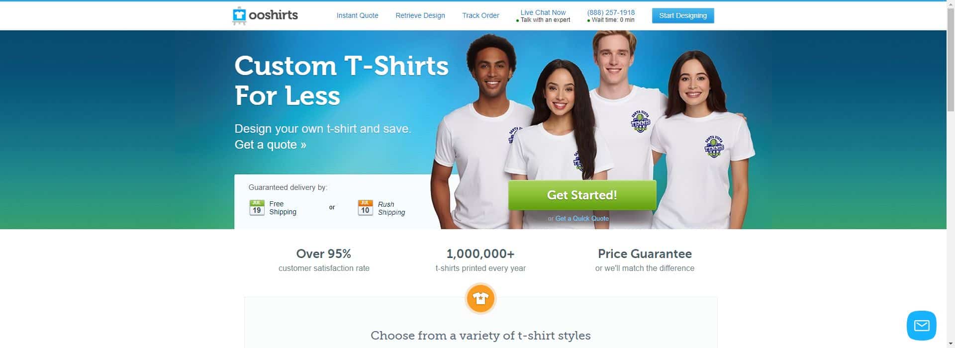 ooShirts-t shirt printing vendors