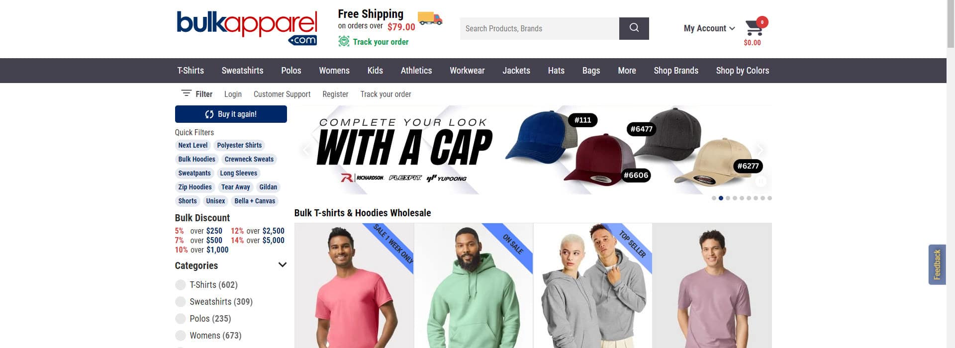 Bulk Apparel-private label t shirt manufacturer