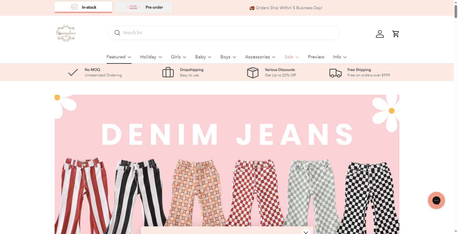 Honeydew USA-clothing vendors to start a business