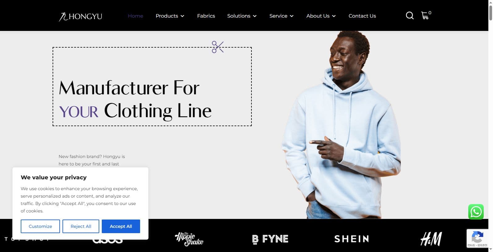 Hongyu Apparel-manufactured clothing