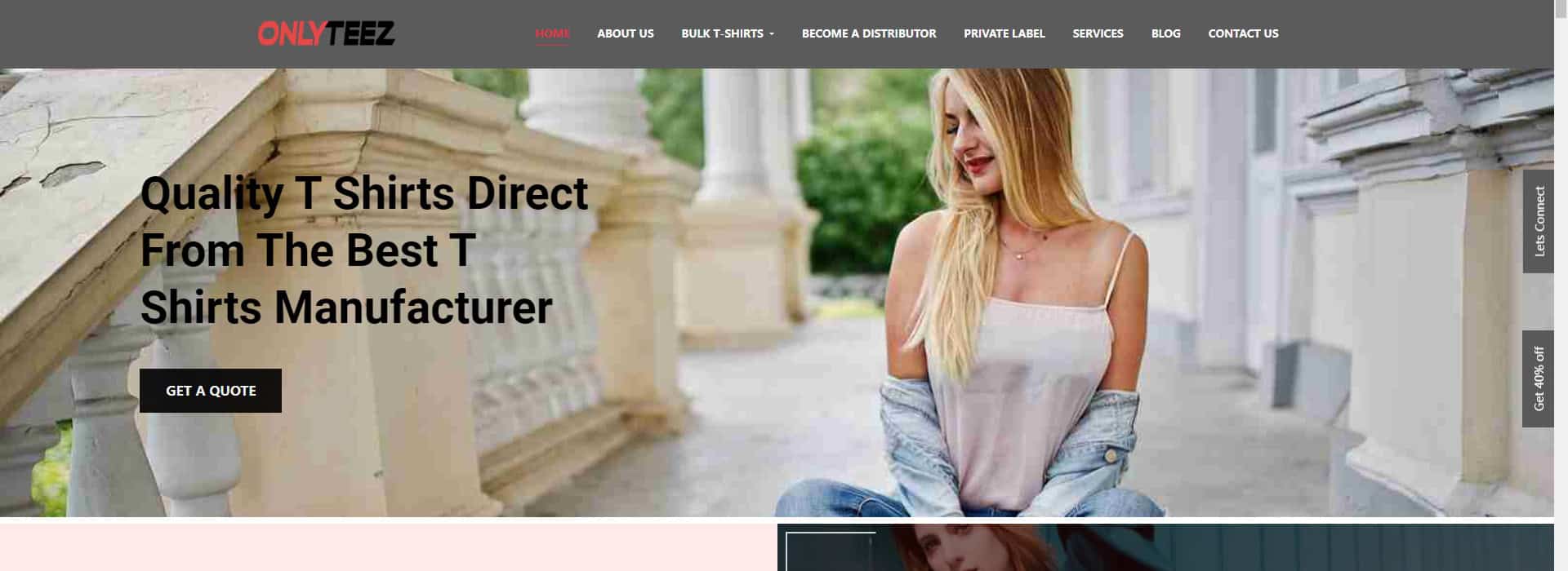 Only Teez-t shirt supplier