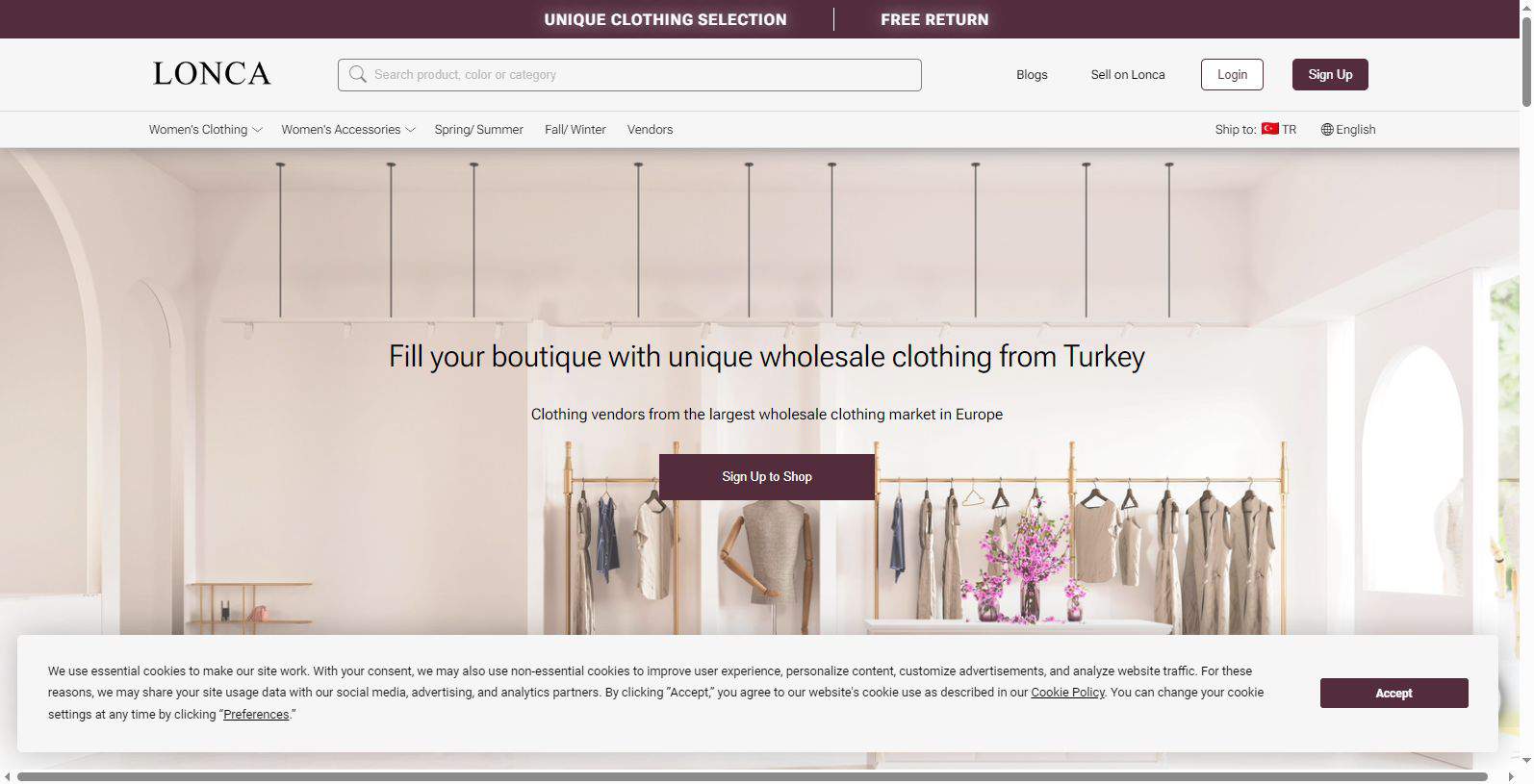 Lonca-clothing vendors online