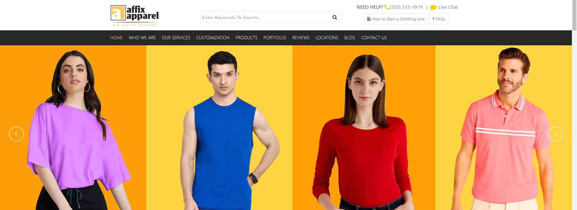 Affix Apparel-made to order clothing manufacturing