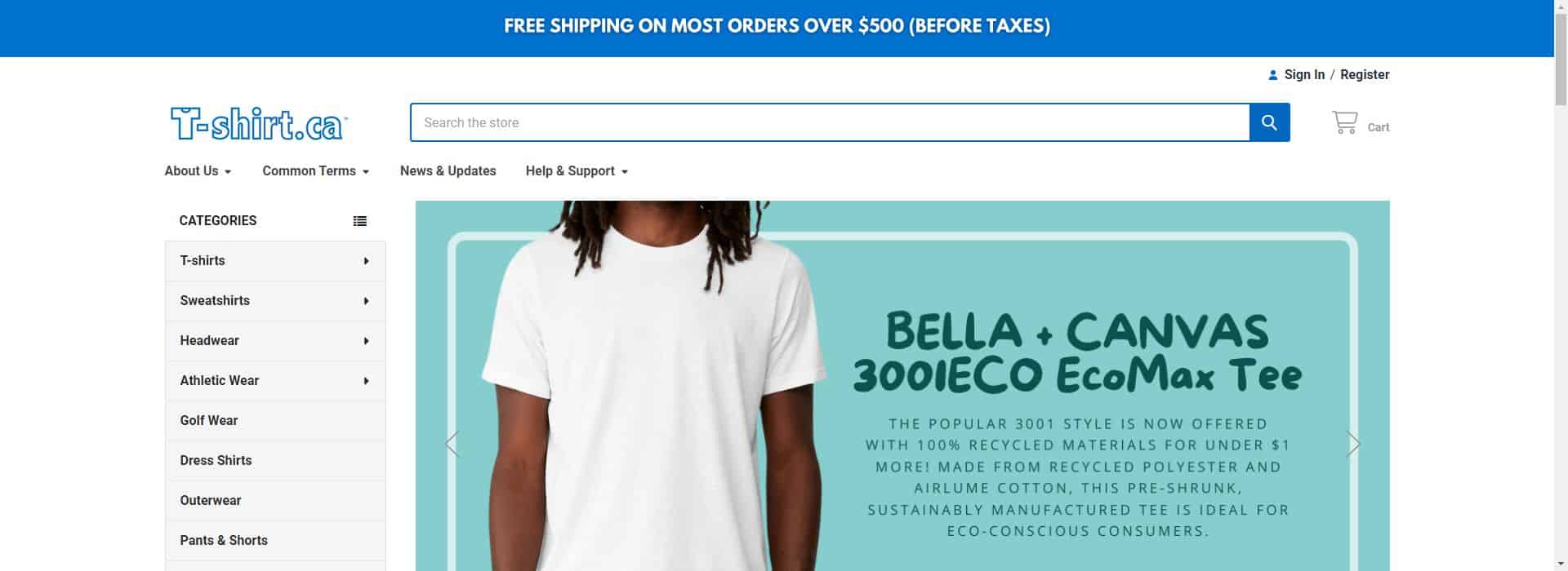 T-Shirt.ca-blank t shirt manufacturer