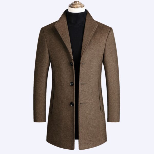 Casual Single Breasted Pocket Warm Trench Coat