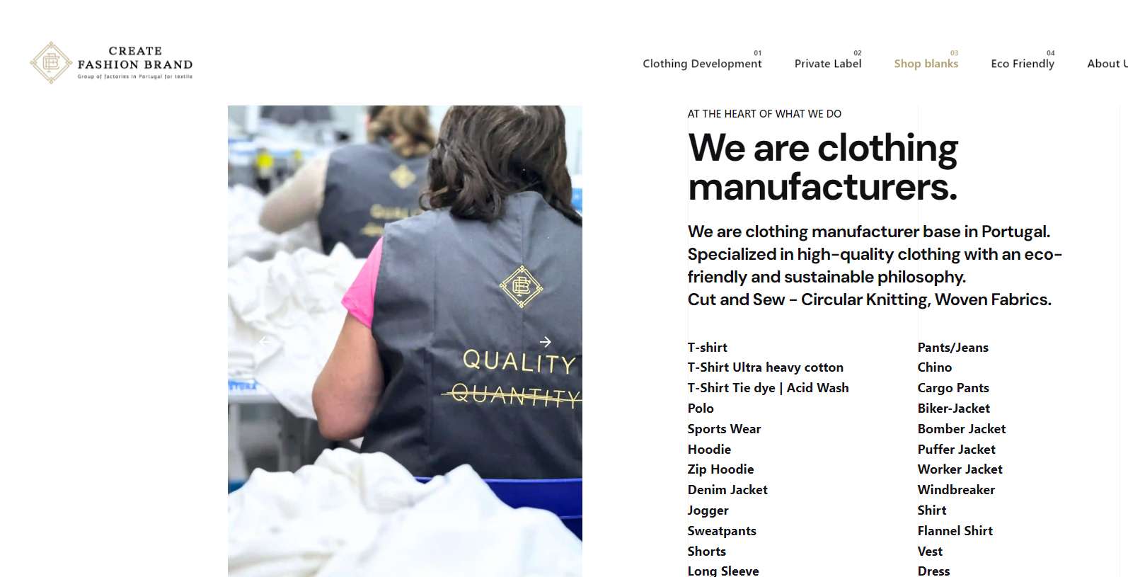 Create Fashion Brand-low cost clothing manufacturer