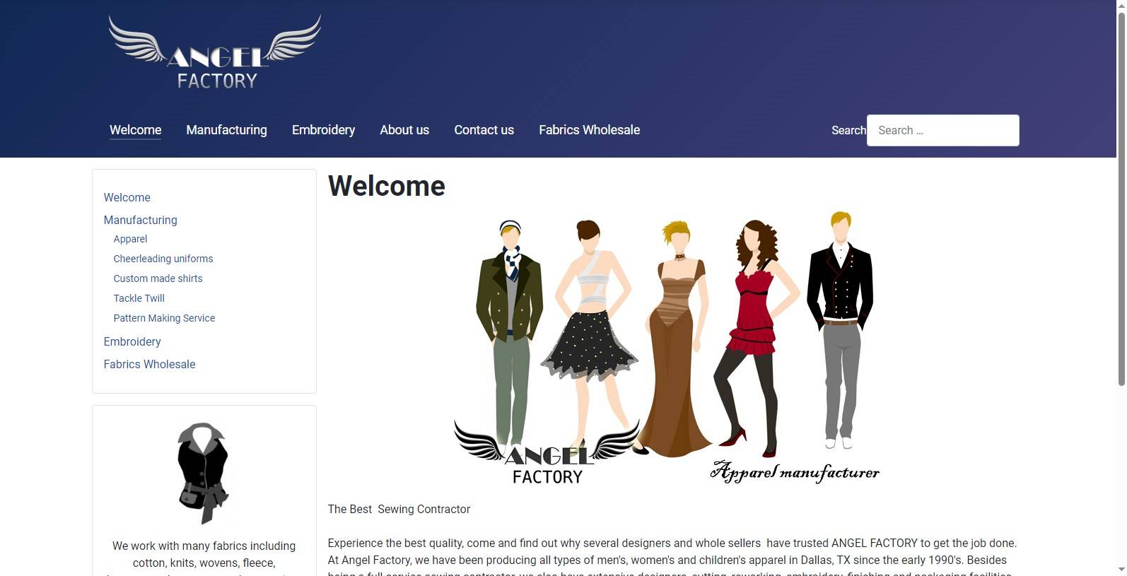 Angel Factory-clothing manufacturers in dallas texas