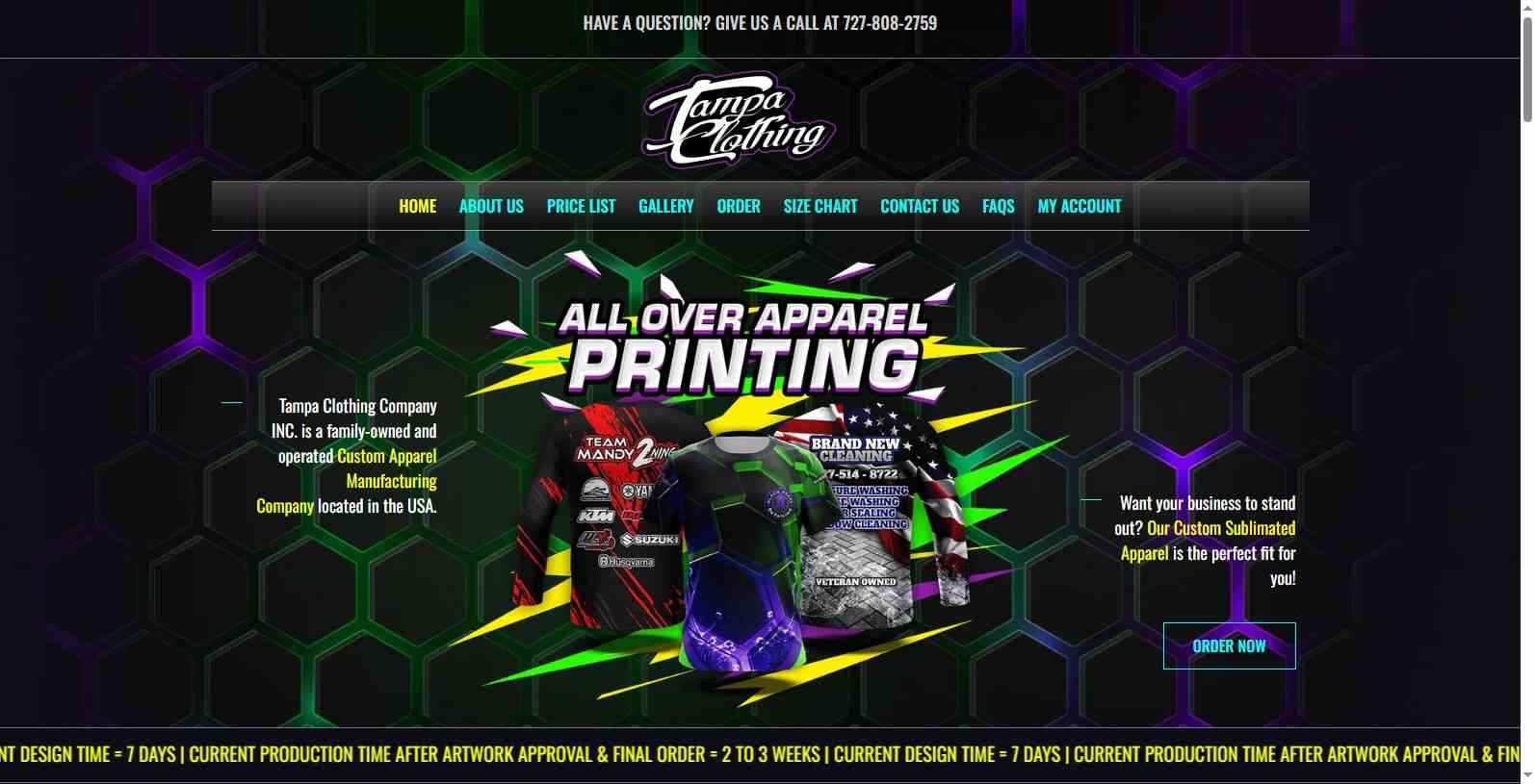 Tampa Clothing-apparel manufacturers in florida