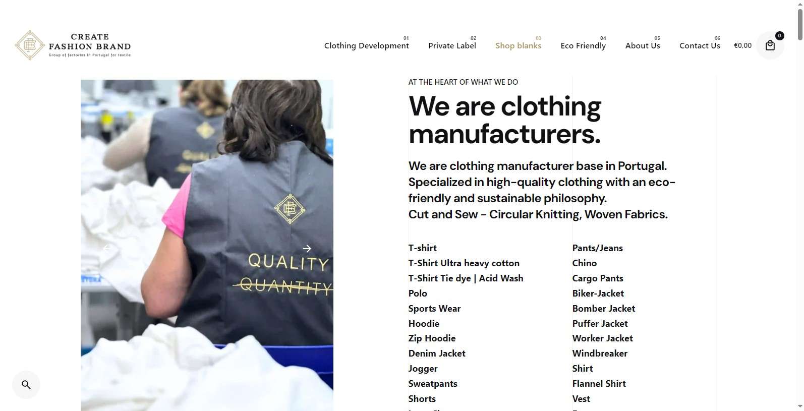 Create Fashion Brand-clothing manufacturers for small businesses