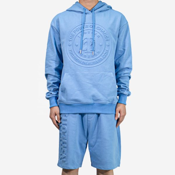 Custom Cotton Sports Plus Size Men's Embossed Hoodies