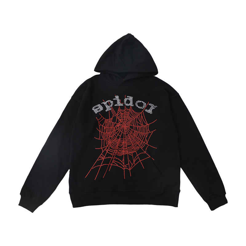 black rhinestone hoodie