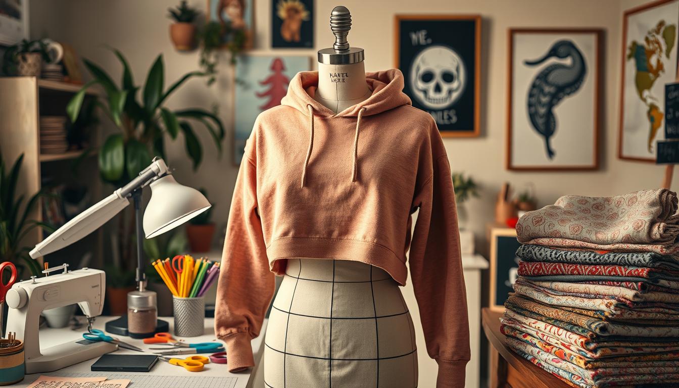 how to crop a hoodie without cutting it