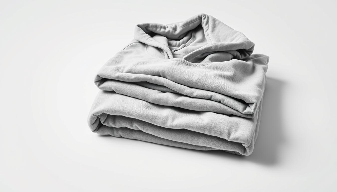 how to fold hoodie to save space