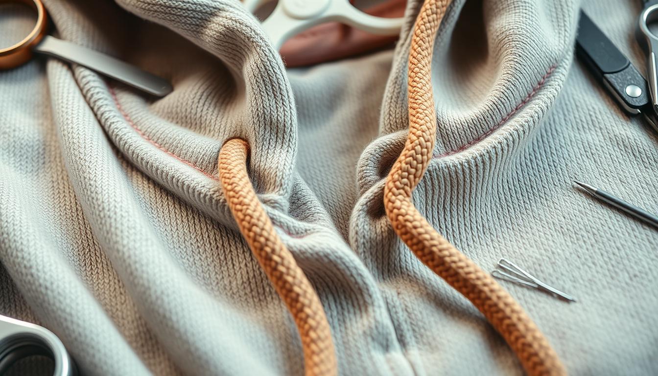 how to get string out of hoodie