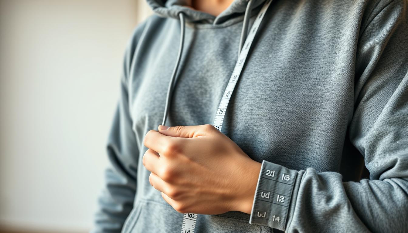 how to measure a hoodie