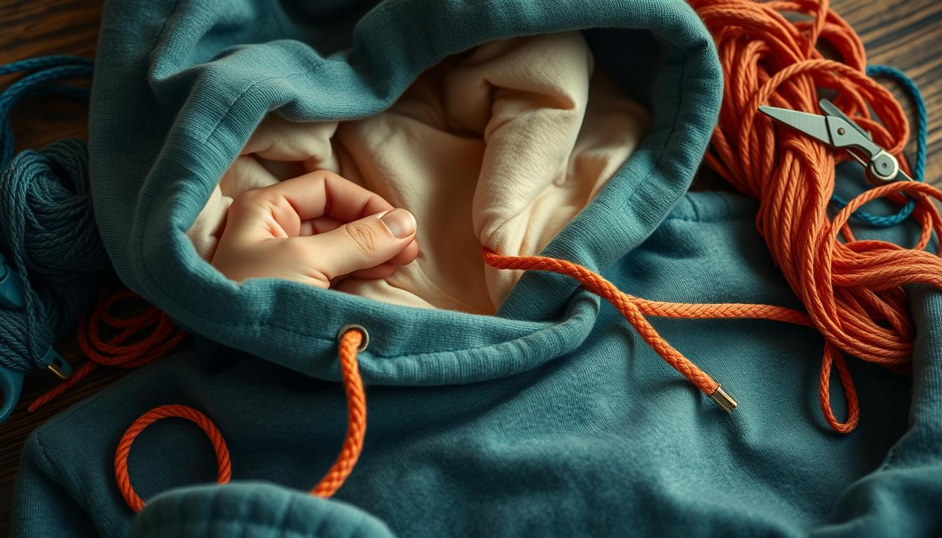 how to restring hoodie
