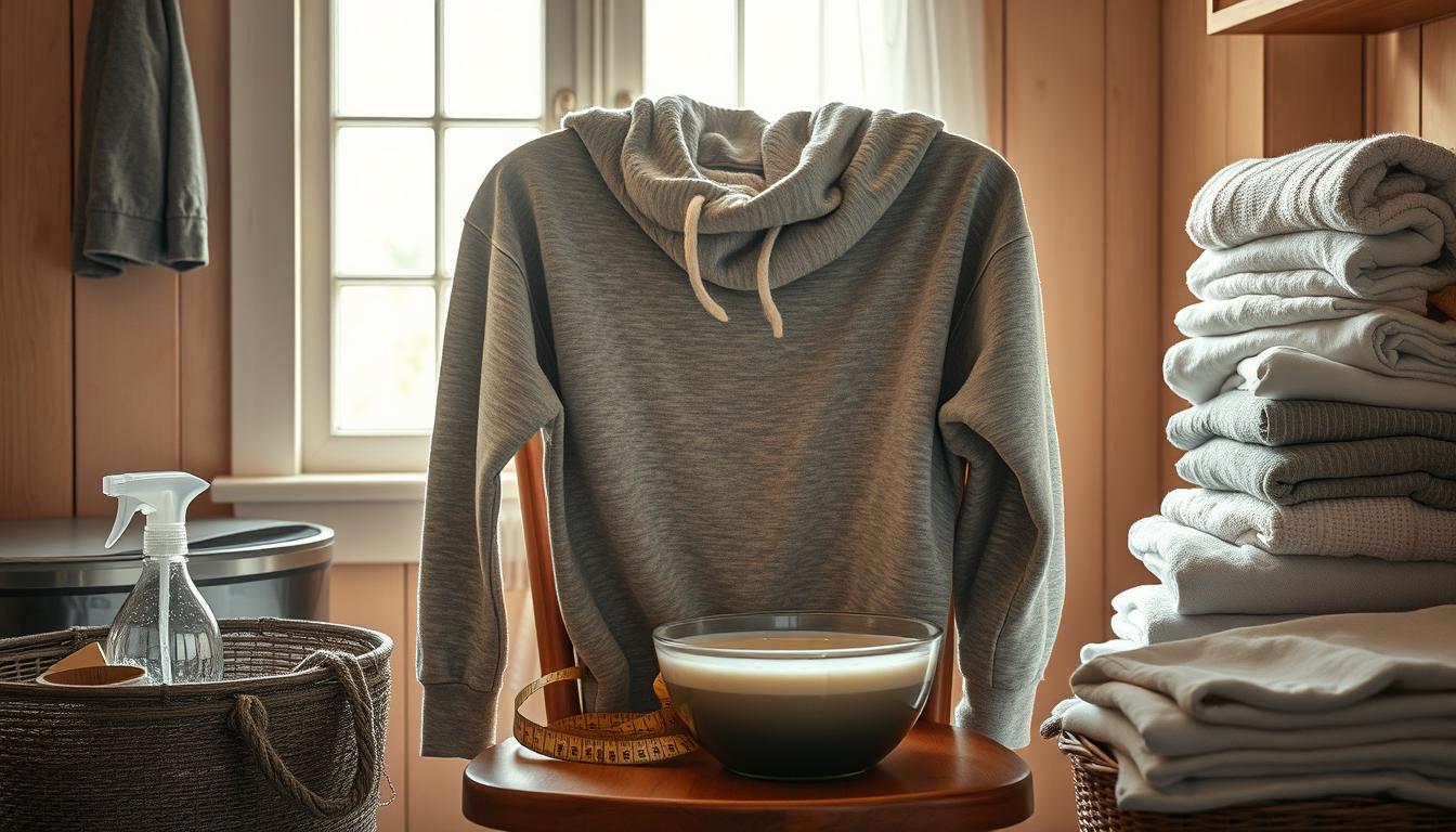 how to stretch out shrunken hoodie