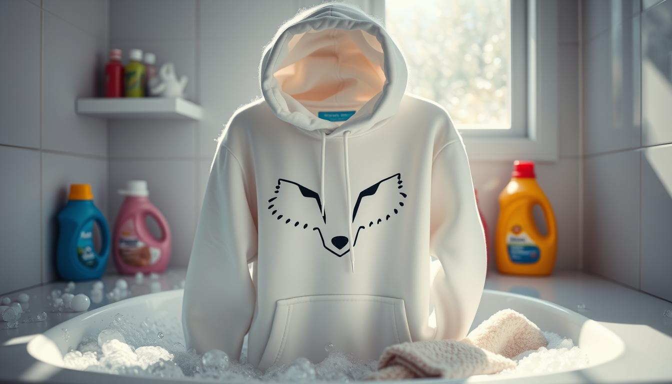 how to wash white fox hoodie