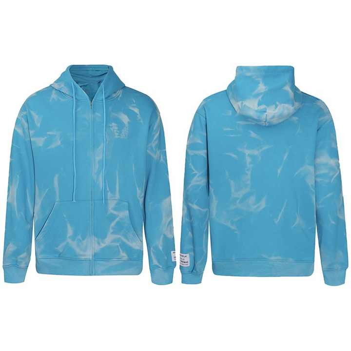 Tie Dye Zipper Hoodie