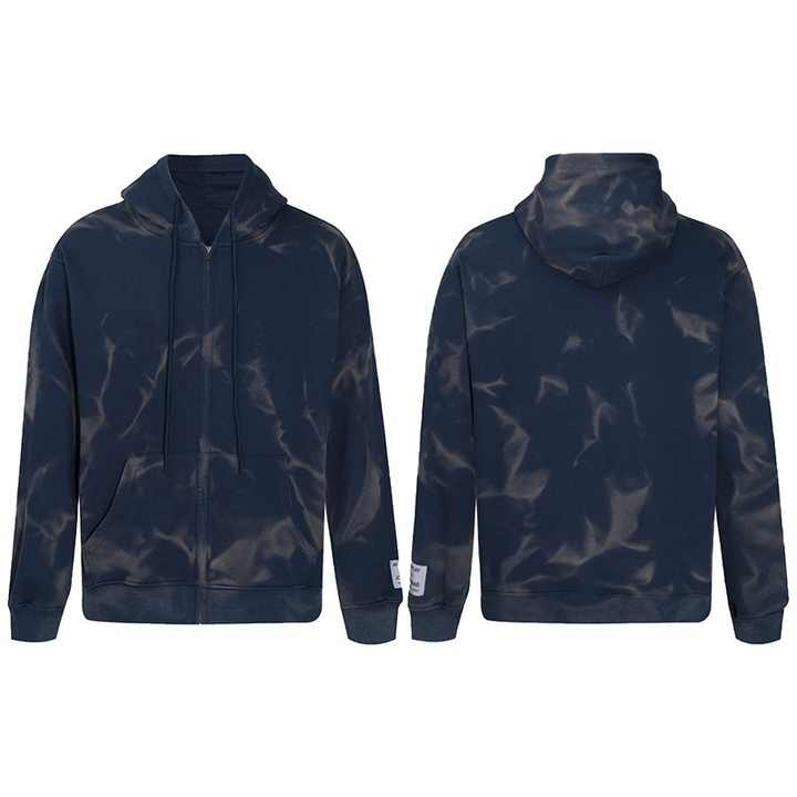 Tie Dye Zipper Hoodie