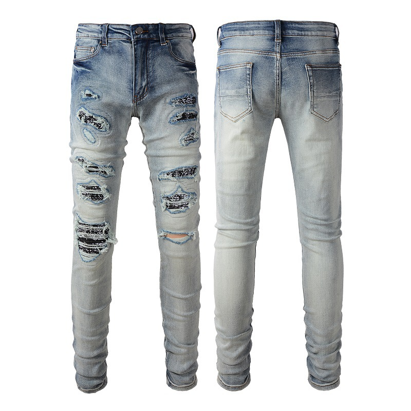 Men’s Distressed Slim Fit Jeans