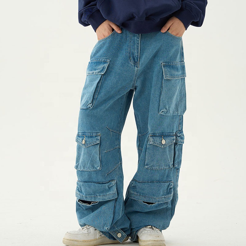 Unisex Baggy Cargo Jeans
