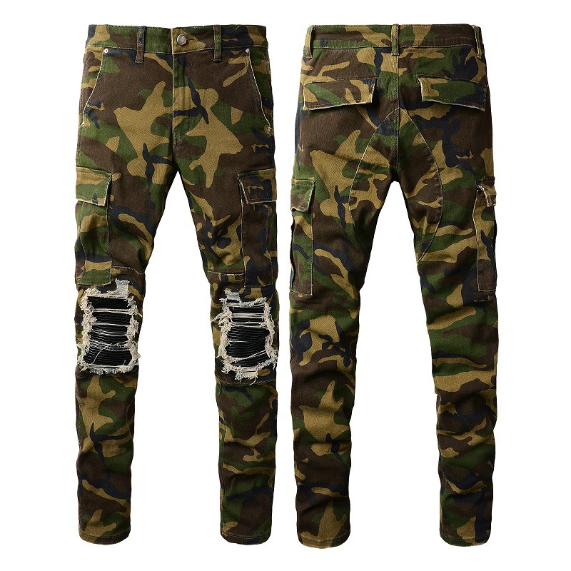 Men’s Acid Wash Tapered Jeans