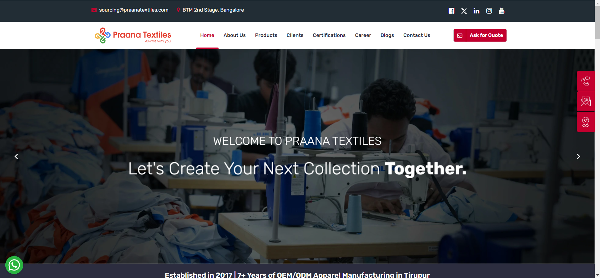 Discover Praana Textiles - Your Trusted Apparel Partner Discover Praana Textiles - Your Trusted Apparel Partner
