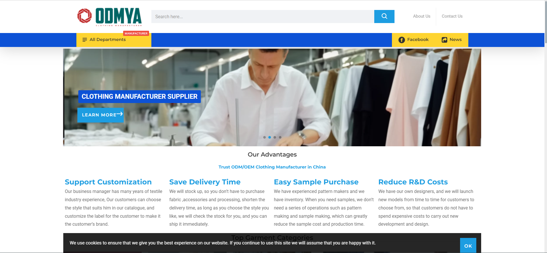 Odmya: Leading apparel suppliers china