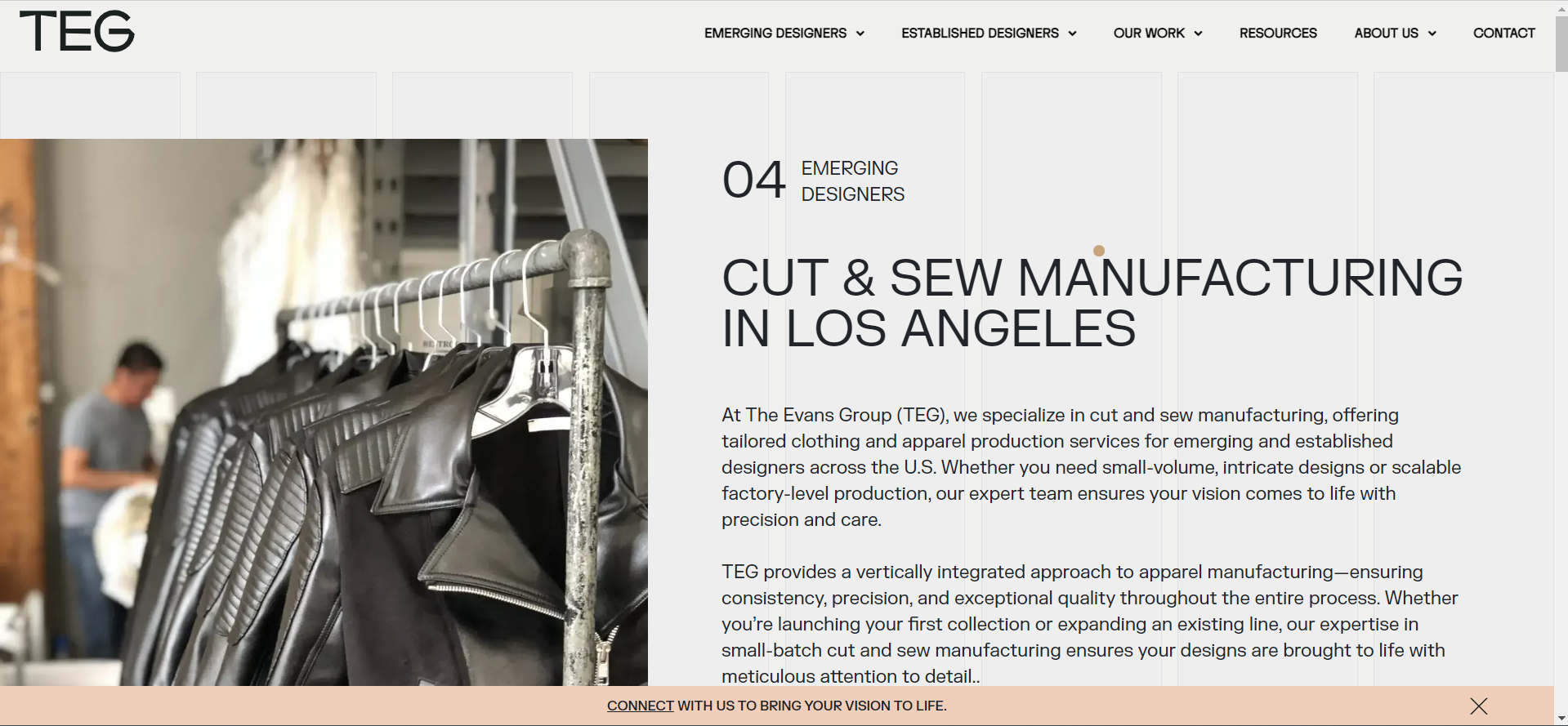 Discover The Evans Group: Premier Apparel Manufacturers in Los Angeles