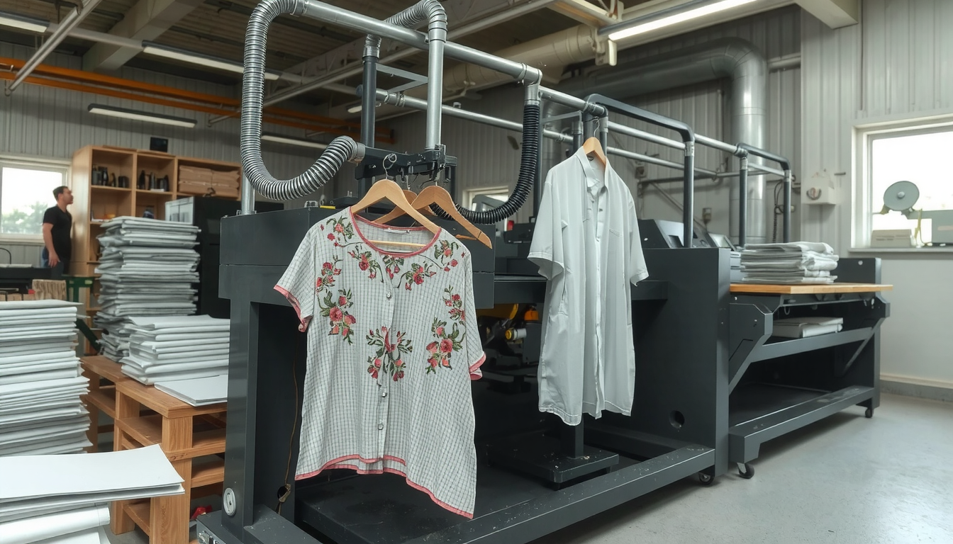machine for printing clothes