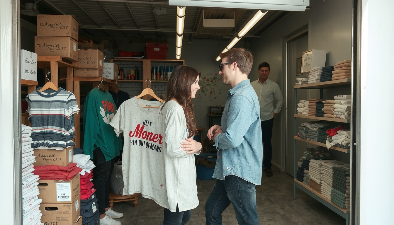 print on demand clothing business