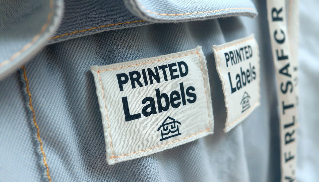 printed clothing labels