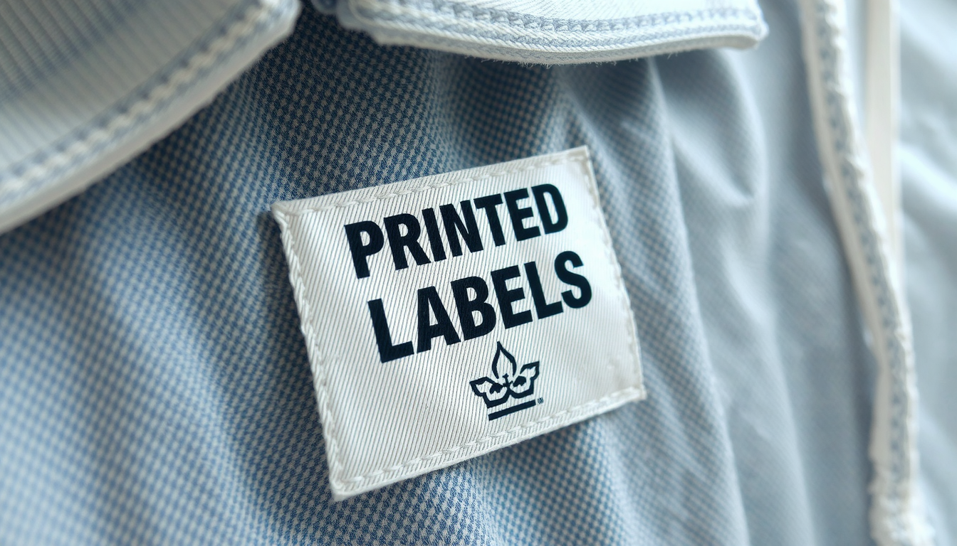 printed clothing labels custom