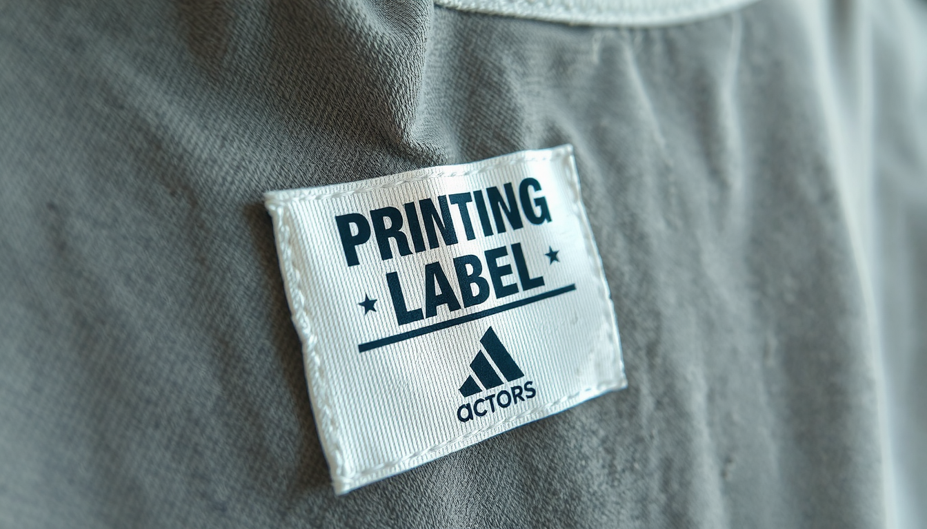 printed iron on clothing labels