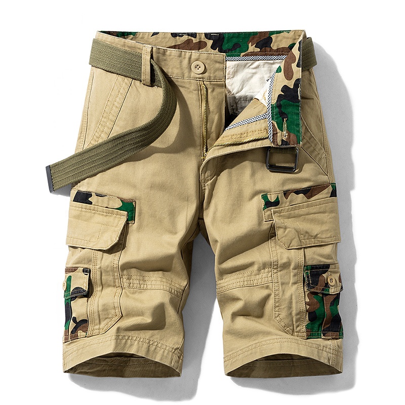 Multi-Pocket Utility Cargo Shorts