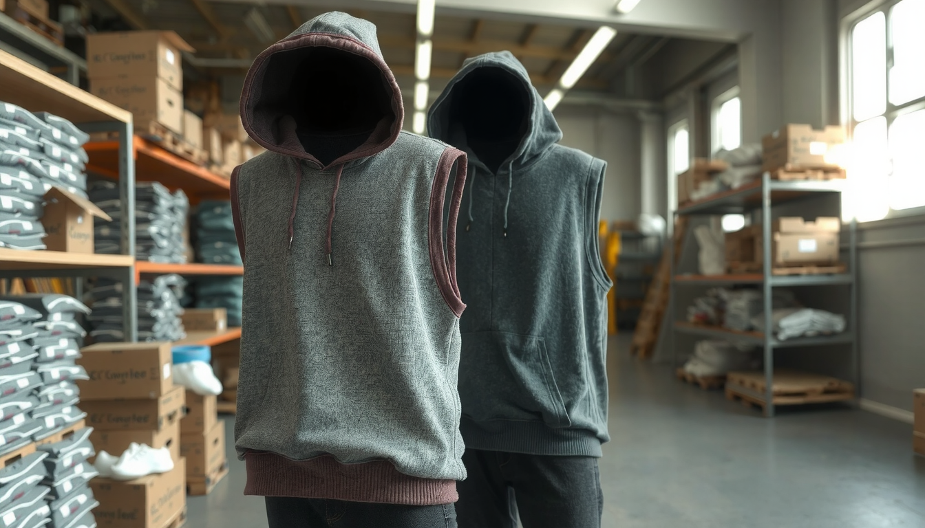 sleeveless hoodie wholesale