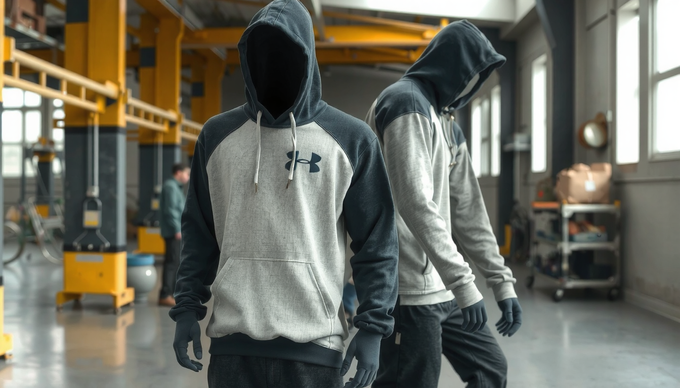 custom color block hoodie