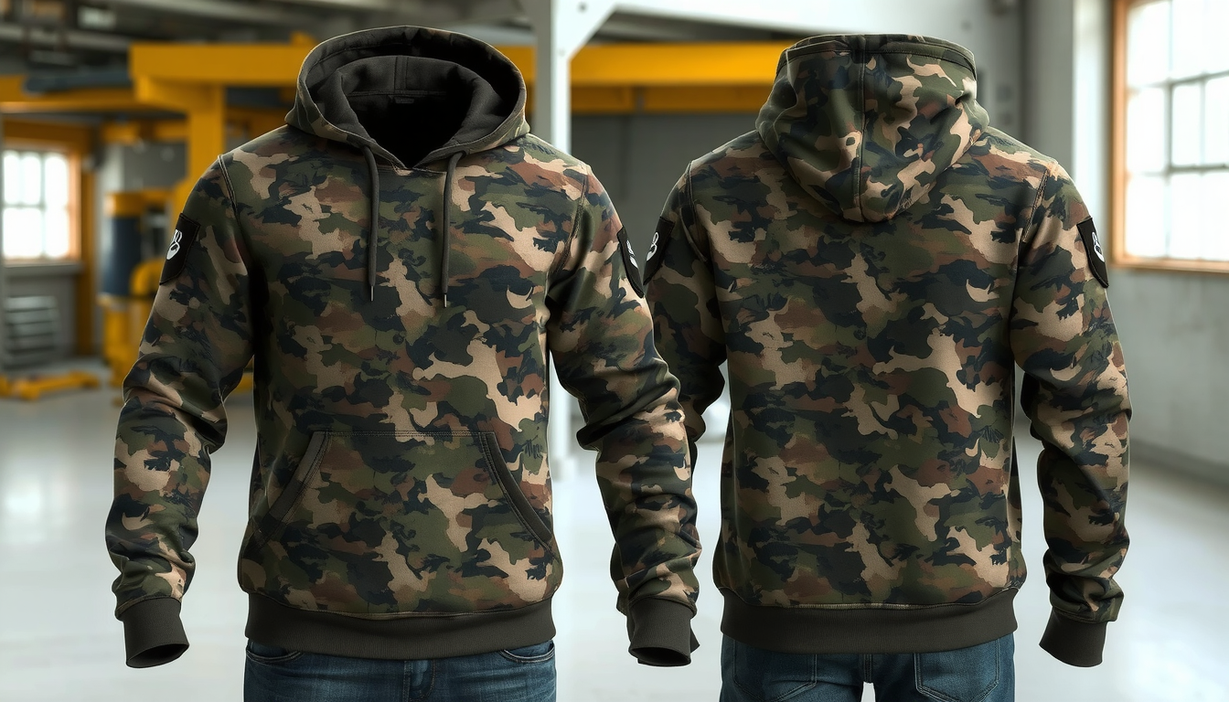 custom camouflage hoodies