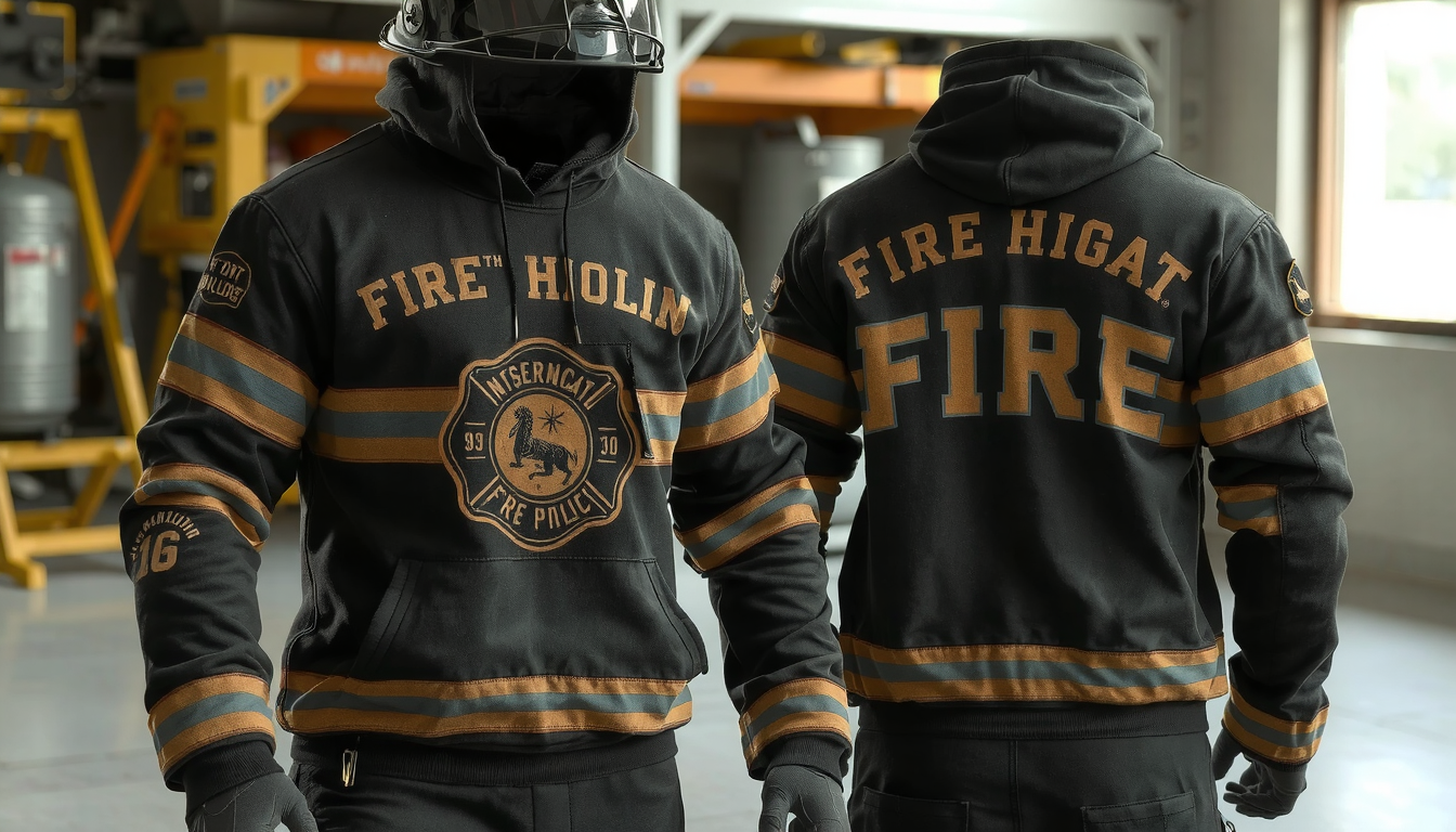 custom fire hoodies