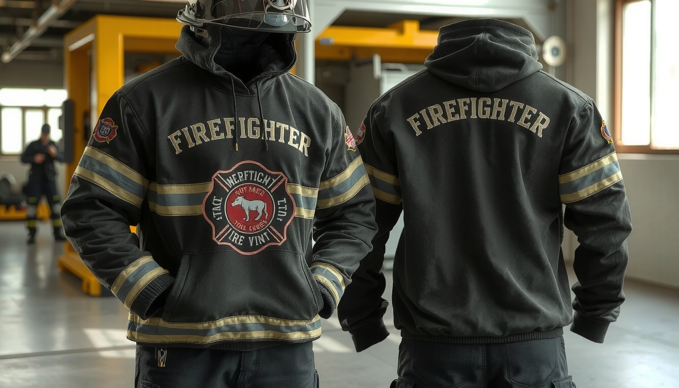 custom firefighter hoodies