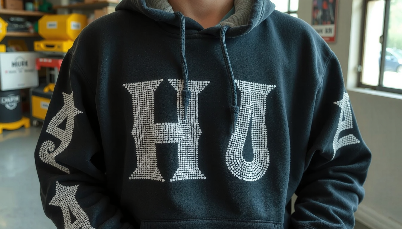 custom hoodies rhinestones