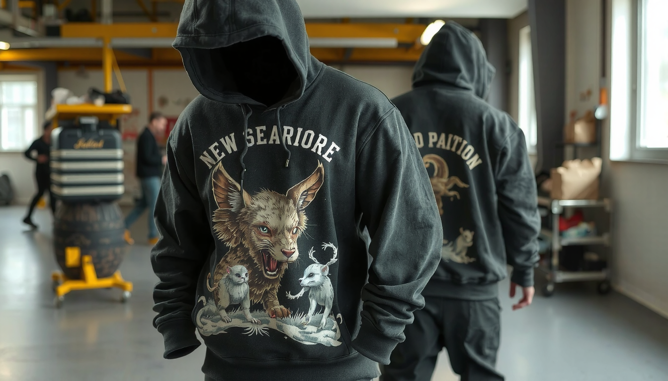 custom painted hoodie