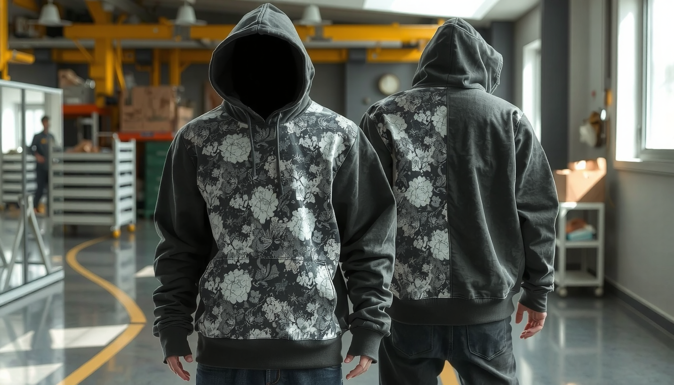 puff print hoodie custom
