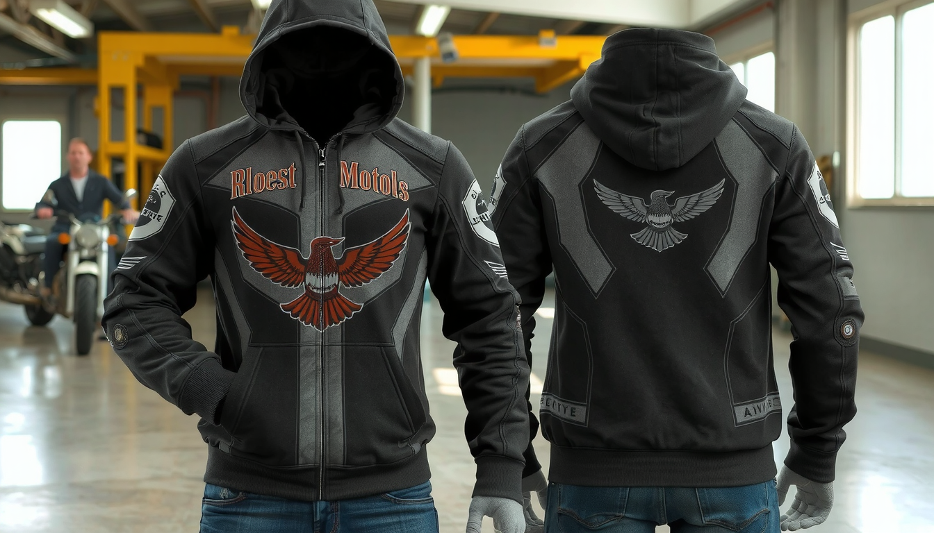 custom motorcycle hoodies