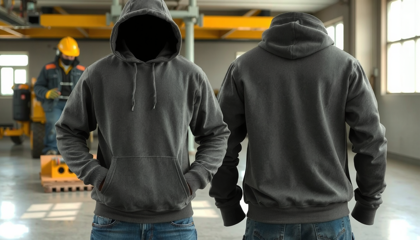 custom construction hoodies